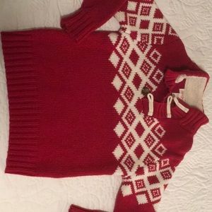 Like new boys red cat and Jack sweater
